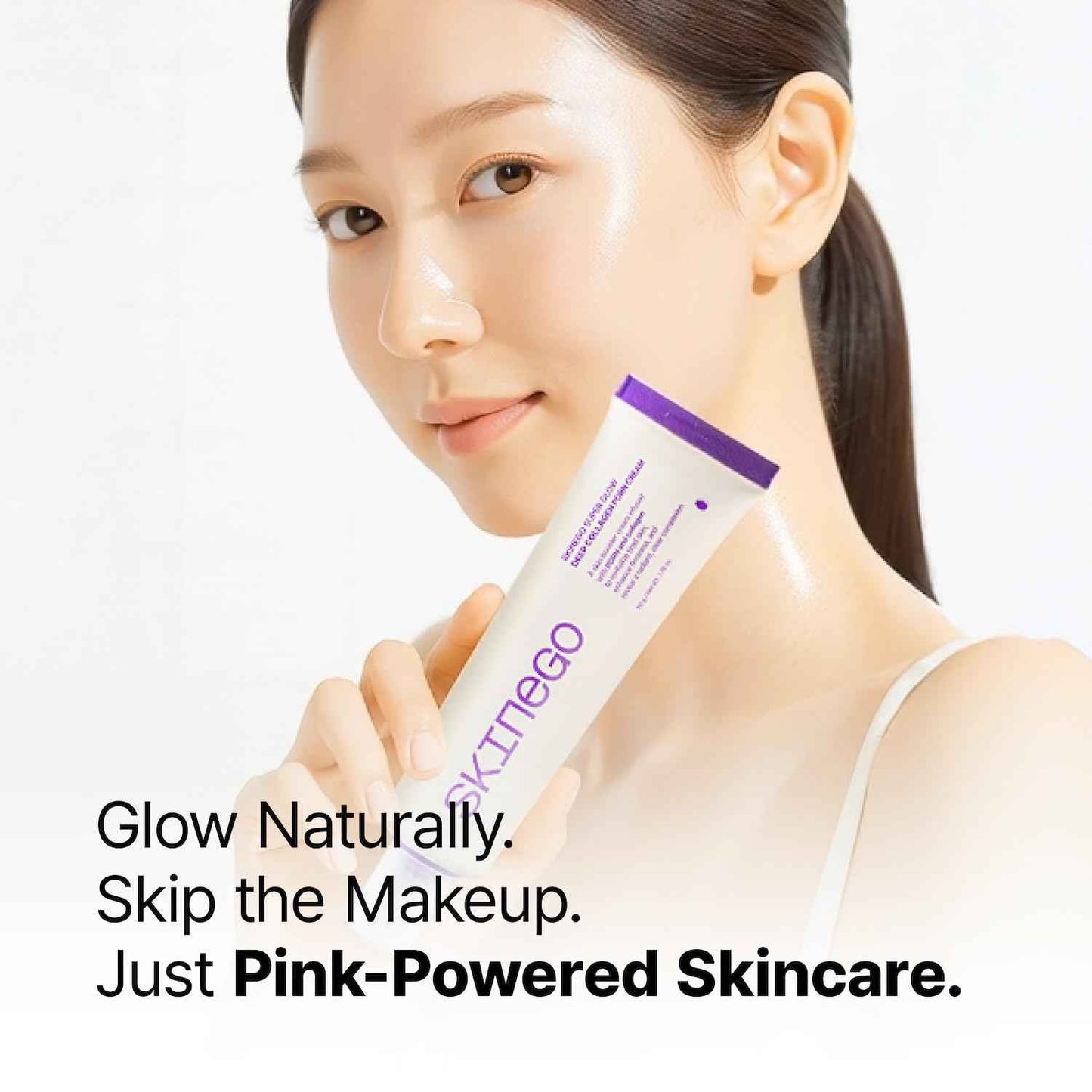 SKINEGO Super Glow Deep Collagen PDRN Cream – 1,000,001ppb PDRN & Collagen, Radiant FinishAdds radiance Moisturizer for Dewy Skin, Firming & Hydrating, Korean Skincare 50g / 1.69 fl.oz.