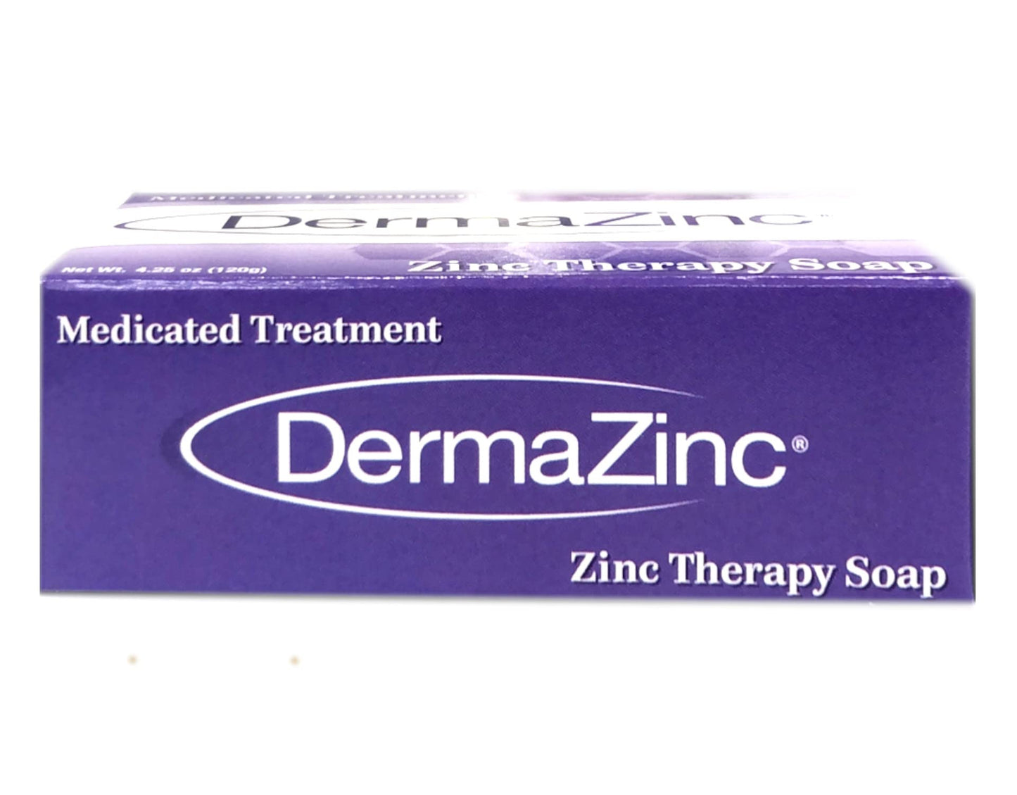 DermaZinc Zinc Therapy Medicated Treatment Bar Soap - 3 Pack New Larger Size Bars