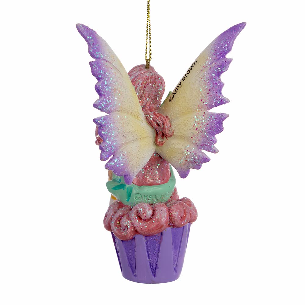 4.25-Inch Amy Brown Cupcake Fairy Ornament