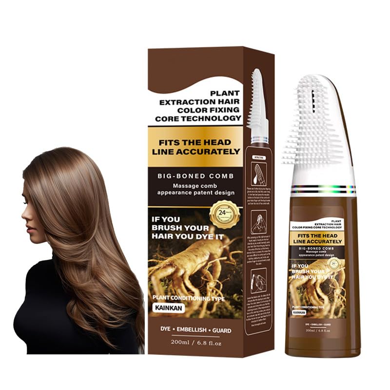 Hair Dye Comb Kit - Ash Brown & Ash Blonde, Long-Lasting