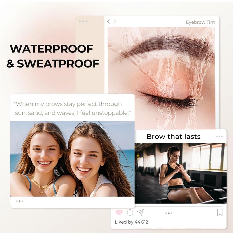 Long-Lasting Chocolate Eyebrow Gel - Waterproof Brow Tint