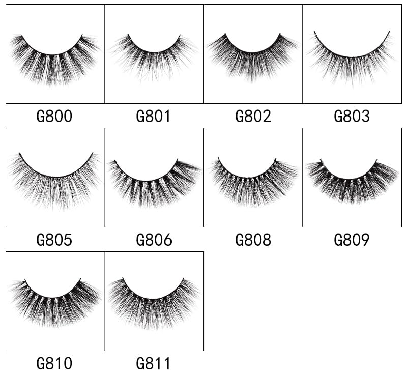 Vayator 3D Mink False Eyelashes 10 Pairs Natural Dramatic Volume