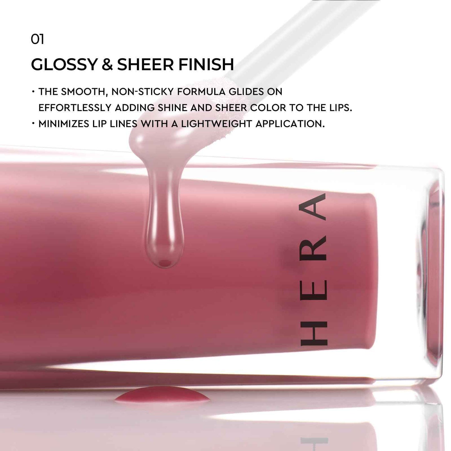 HERA Sensual Nude Lip Gloss #415 BROWNIE BOY - FELIX Picked [Featured on JUST MAKEUP] | Volumizing Sheer & Glossy Finish, Non-sticky, Moisturizing and Hydrating, Korean Makeup, 0.17 oz. (5g)