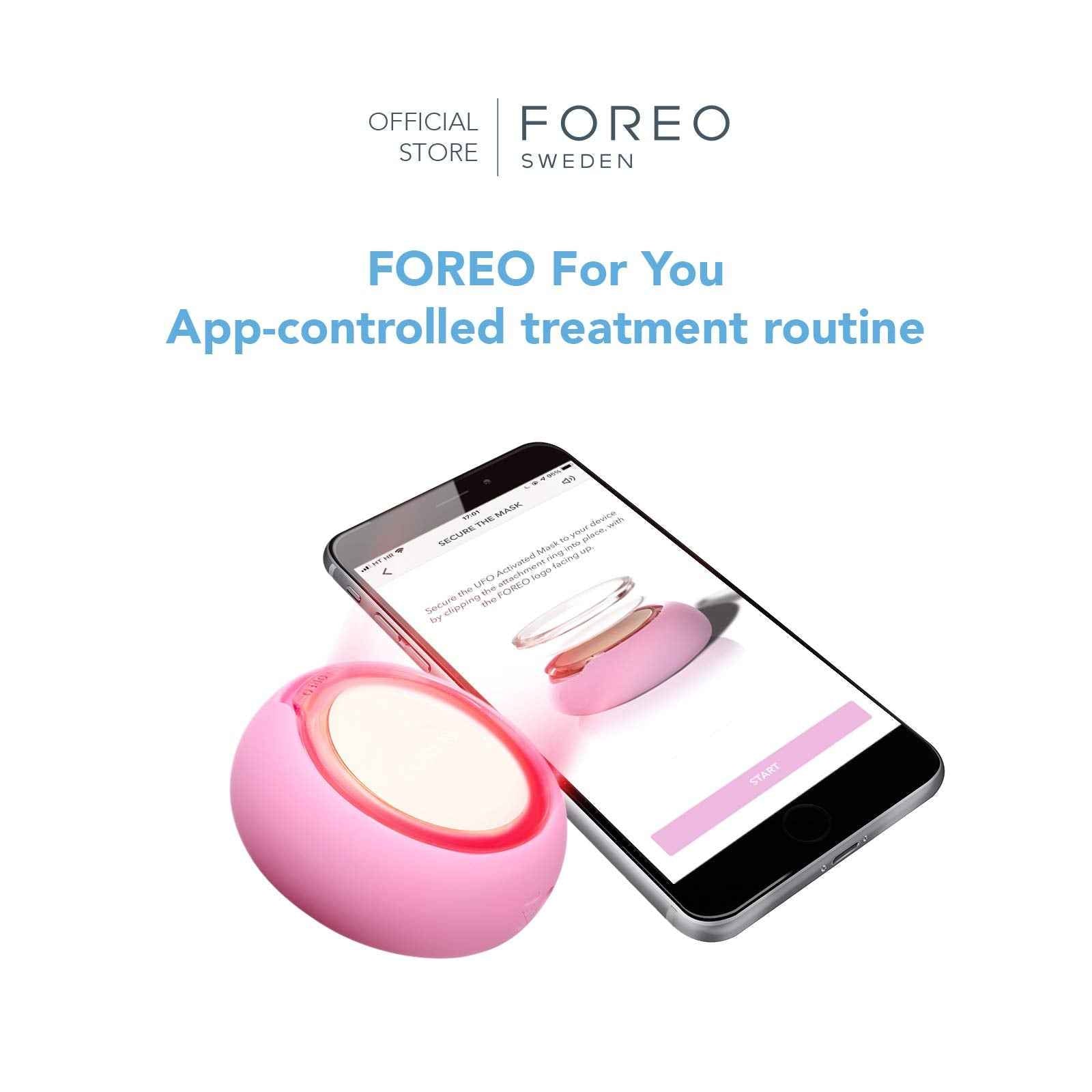 FOREO H2Overdose Advanced Collection 2.0 UFO-Activated Facial Mask - Hydrating Facial - Beauty & Personal Care - Hyaluronic Acid & Vitamin E - For All Skin Types - Dry skin & Flaky Skin - 6 pcs in pack