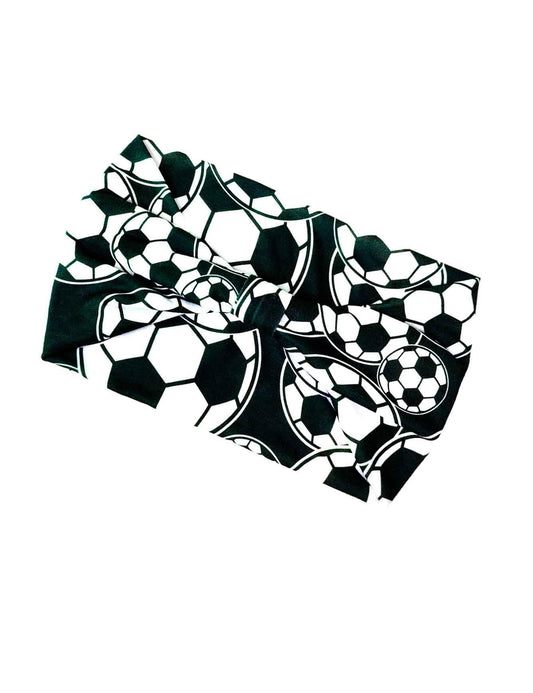 BBTDIN Soccer Headband Wrap Turban Women and Girls Sport Headscarf Soccer Bandana BW04 (Turban-Black)