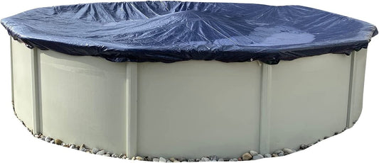 Winter Block Premium Winter Pool Cover for above Ground Pools, 30’ Ft. Round Winter Aboveground Pool Cover, 10-Year Warranty, includes Winch and Cable, Superior Strength & Durability, UV Protected