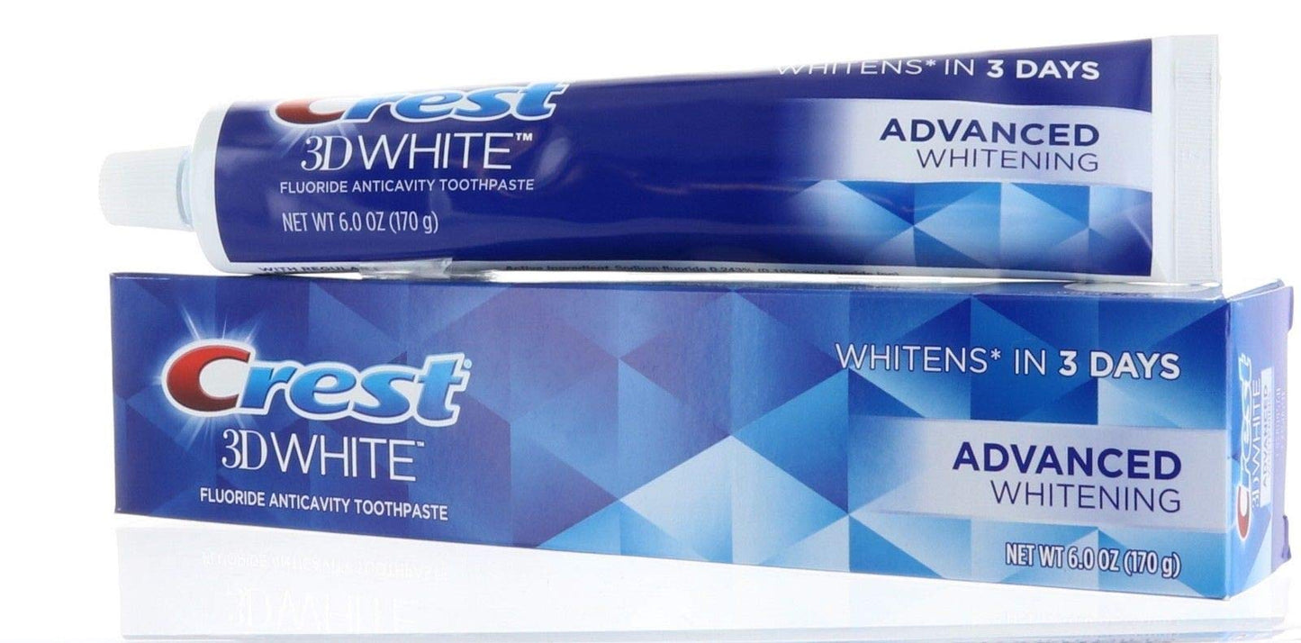 Crest 3D White Advanced Whitening Fluoride Toothpaste