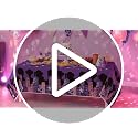 K-Pop Singer Tablecloths 3-Pack, 220x130cm Disposable Purple