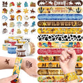 Cowboy Party Favors Set - 24 Slap Bracelets & 36 Tattoos