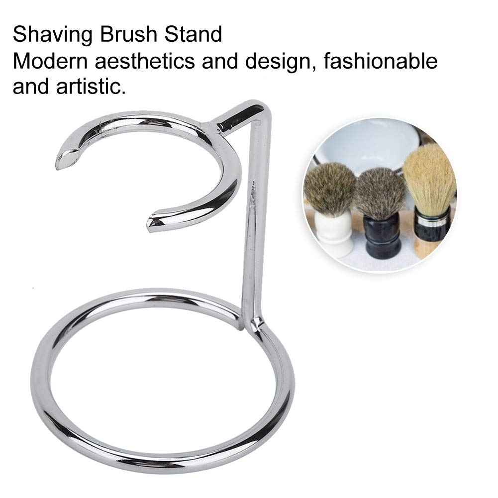 MAVIS LAVEN Stainless Steel Universal Men Shaving Brush Holder Safety Shaving Brush Holder Stand Storage Shaver Kit Organizer