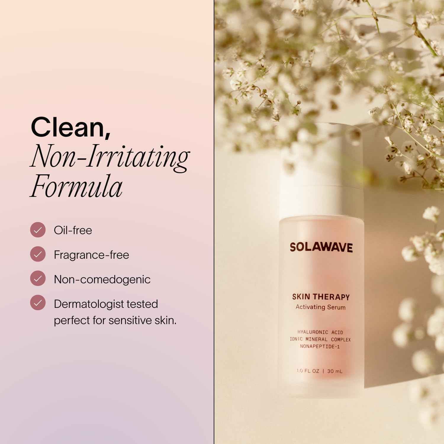 Microcurrent and Red Light Therapy Actvating Serum | For Skincare Wands 3-Pack with 2 Refills | Enhance Facial Skincare Wand Results by Solawave