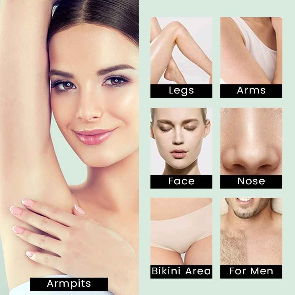 NEOMANN Waxer II Deluxe Waxing Kit for Women and Men Non-Sticky, Teflon-Coated - Wax Warmer for Hair Removal incl. 600g Wax Beads, 30 Spatulas