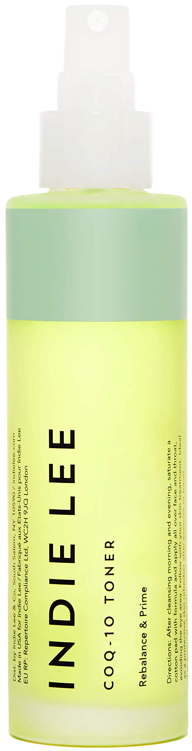 Indie Lee CoQ-10 Face Toner - Refreshing, Hydrating Mist for All Skin Typed - Hyaluronic Acid, Aloe + Chamomile - Alcohol + Essential Oil-Free Facial Toner (125ml)