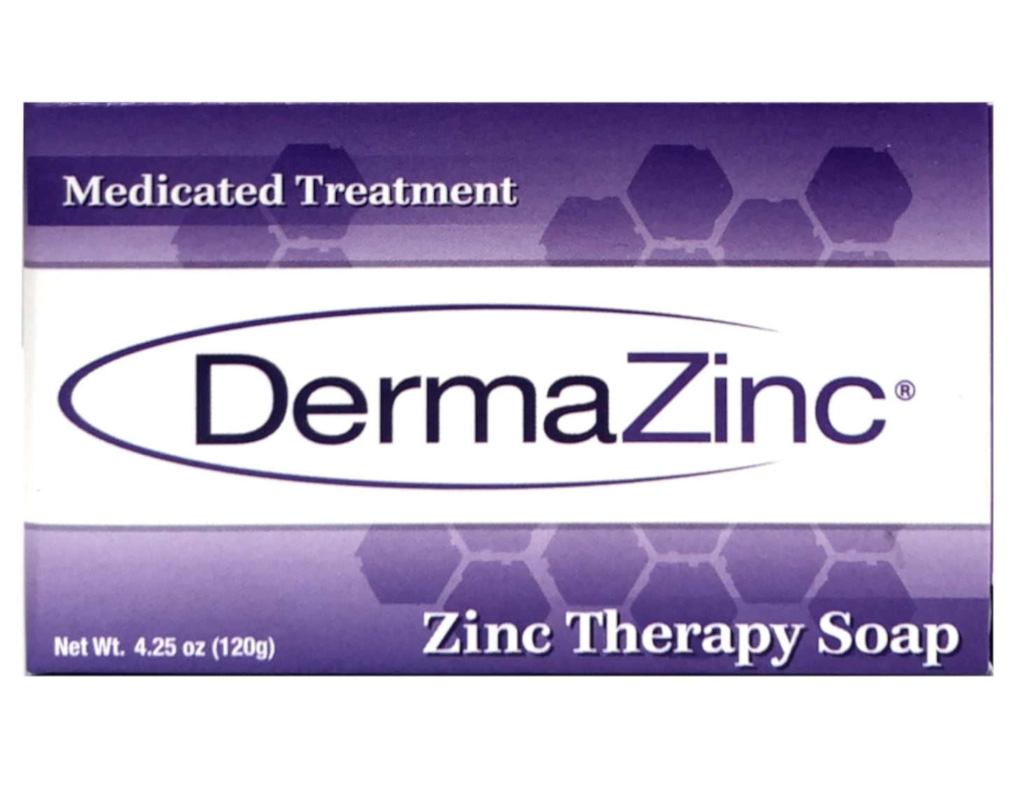 DermaZinc Zinc Therapy Medicated Treatment Bar Soap - 3 Pack New Larger Size Bars