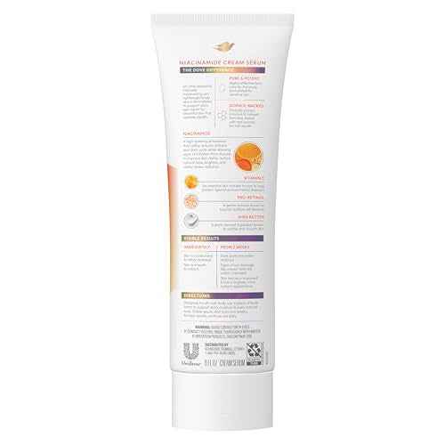 Dove Body Cream Serum Niacinamide + Even Tone for Dark Spots and Uneven Tone with Vitamin C, Pro-Retinol and Shea Butter Lotion, 8 oz