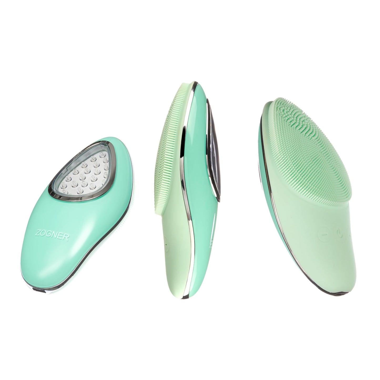 Rechargeable Silicone Facial Cleansing Brush & Face Scrubber, Water-Resistant Electric Face Exfoliator with LED Light, 6 Vibration Modes, Deep Cleansing Brush for All Skin Types, Men & Women