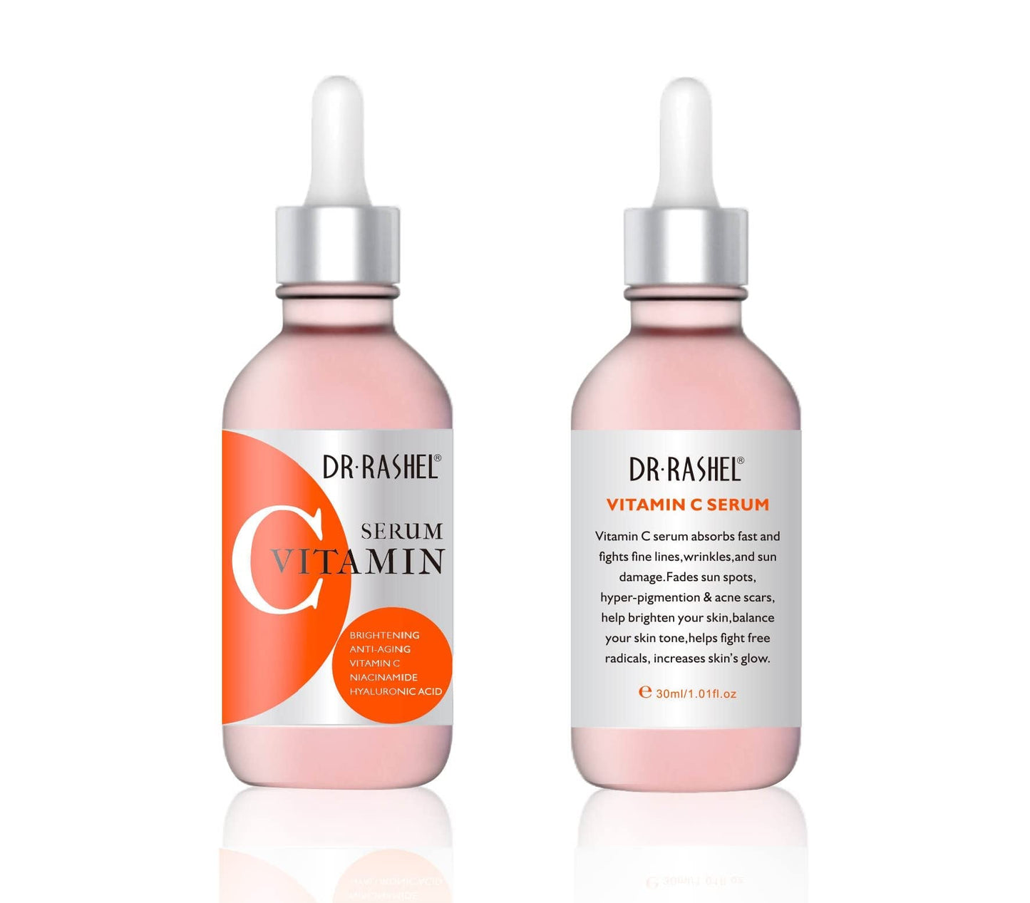 Dr Rashel Vitamin C, Retinol & Hyaluronic Acid Complete Facial Serum Moisturizing Repair Set, Size (1.01 oz x 3 Pack Face Serum)