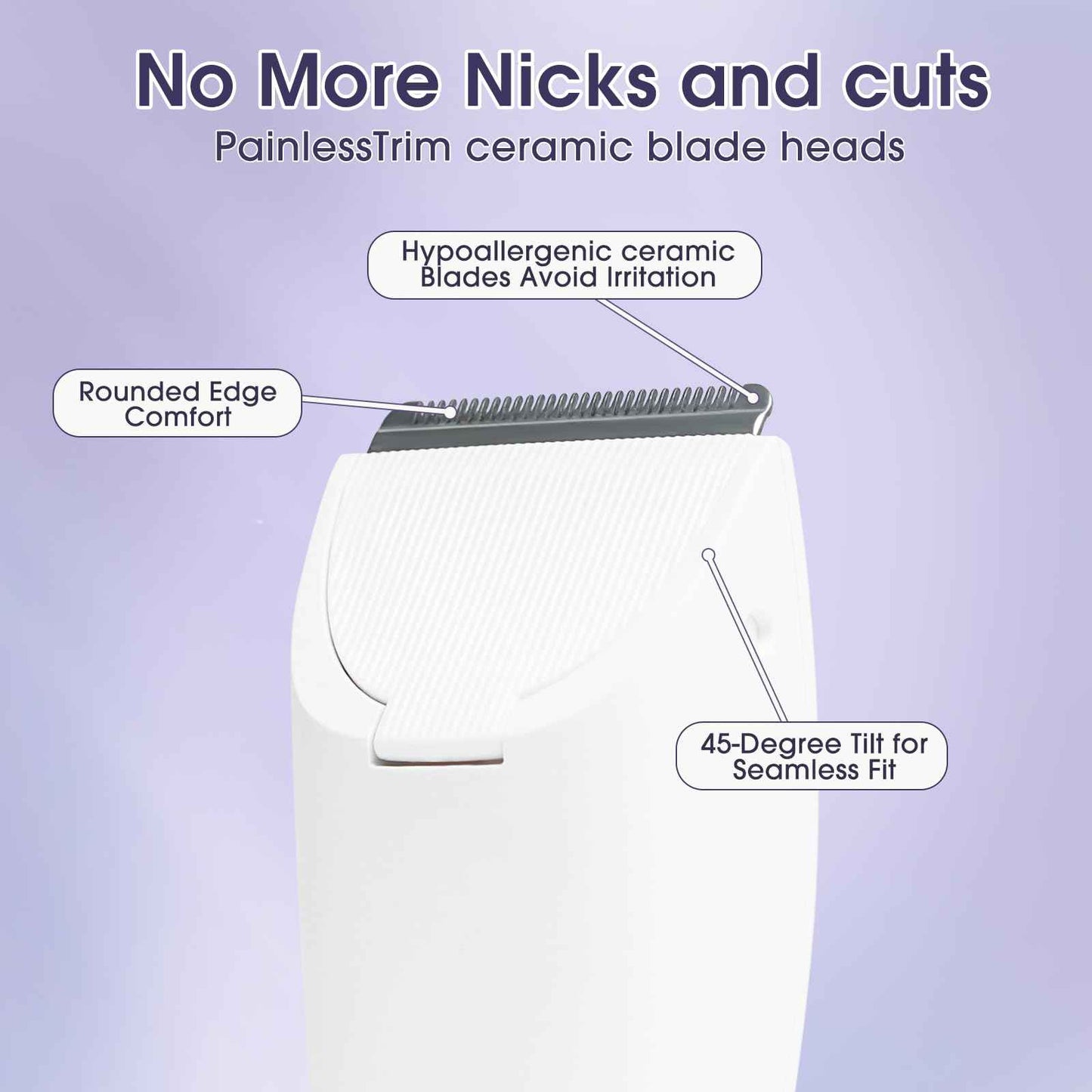 Bikini Trimmer for Women & Men - Pubic & Body Hair Removal, Facial Hair Trimmer