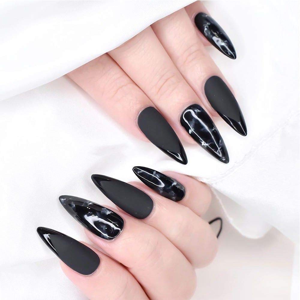 Omainy Gel Nail Polish Black,1PCS 15ML Black Nail Polsih Soak Off Black Gel Polish Nail Art Manicure Salon DIY Nail Uv Lamp Gel Nail Design Decoration at Home