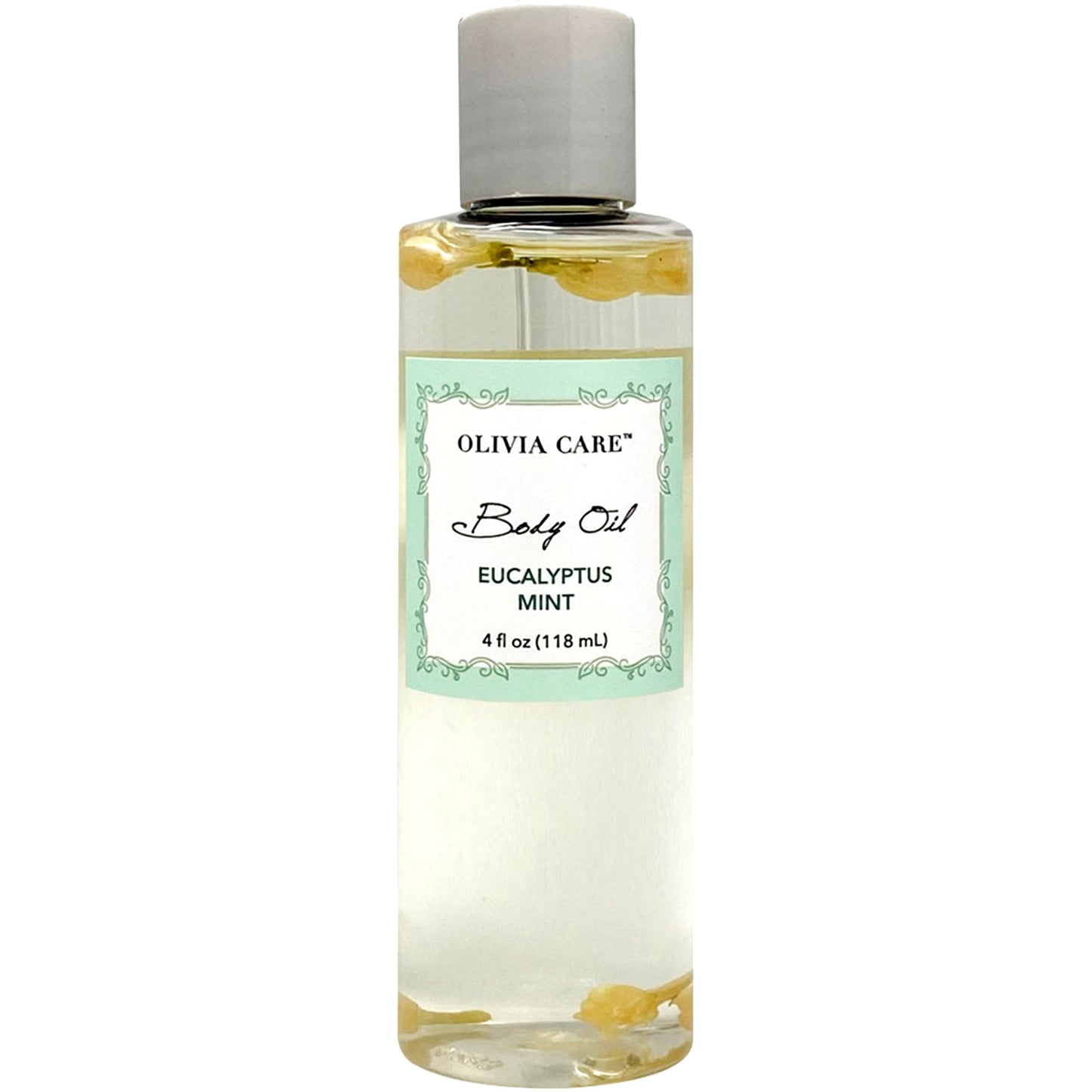 Olivia Care Body Oil Eucalyptus Mint Vegan & Natural | Hydrating & Moisturizing - Infused with VITAMIN E, K & Omega Fatty Acids - Reduce Dry Skin, Anti-Aging Properties (Eucalyptus Mint)