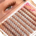 Brown Wispy Lash Clusters 8-16mm - Soft Individual Eyelashes