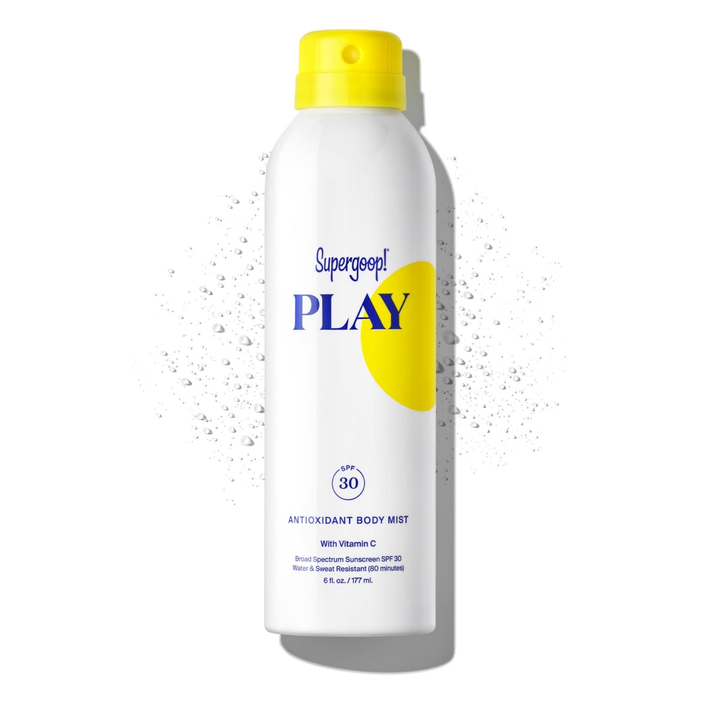 Supergoop! PLAY SPF 30 Antioxidant Body Mist w/Vitamin C - 6 fl oz - Broad Spectrum Sunscreen Spray - Great for Active Days