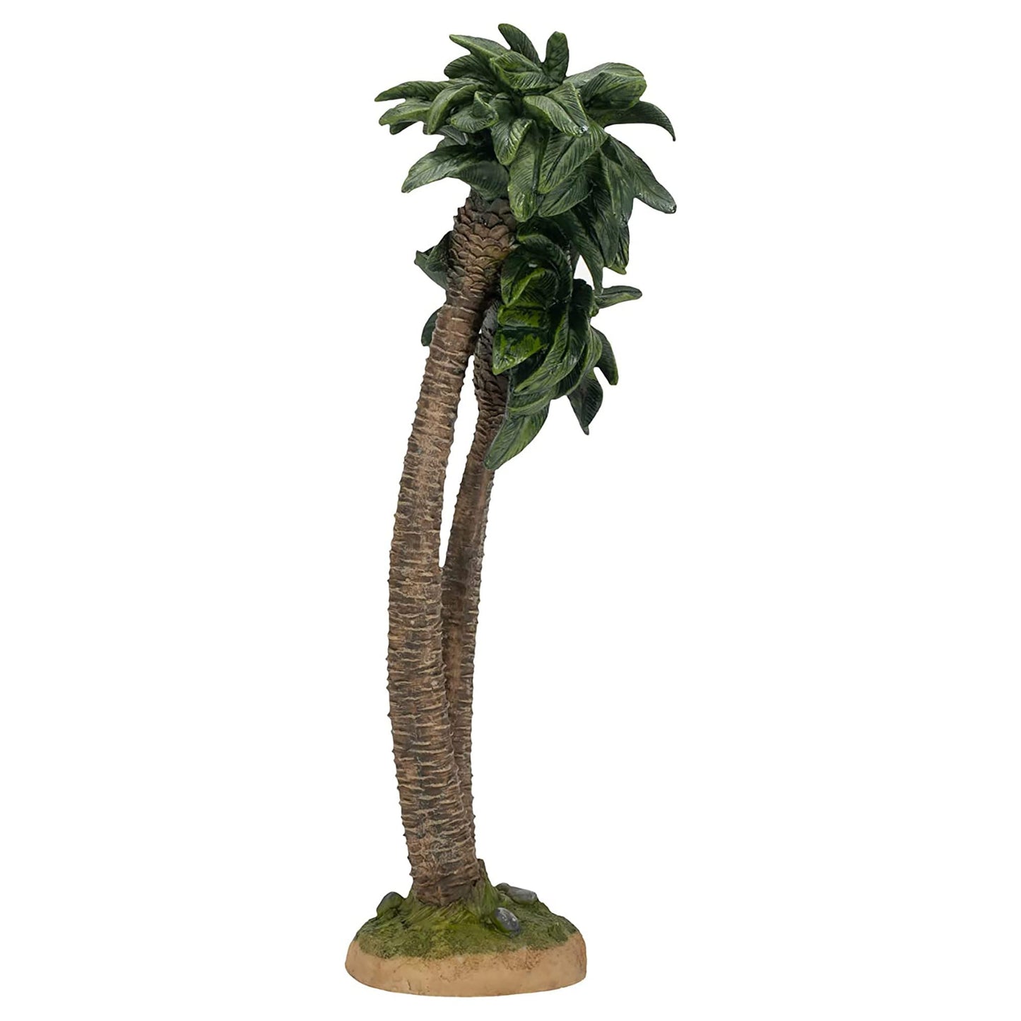 THREE KINGS GIFTS THE ORIGINAL GIFTS OF CHRISTMAS Realistic Palm Tree, Polystone Flat Bottom for Stability, Table Top Nativity Scene Figurine, for The 14 inch Scale Collection