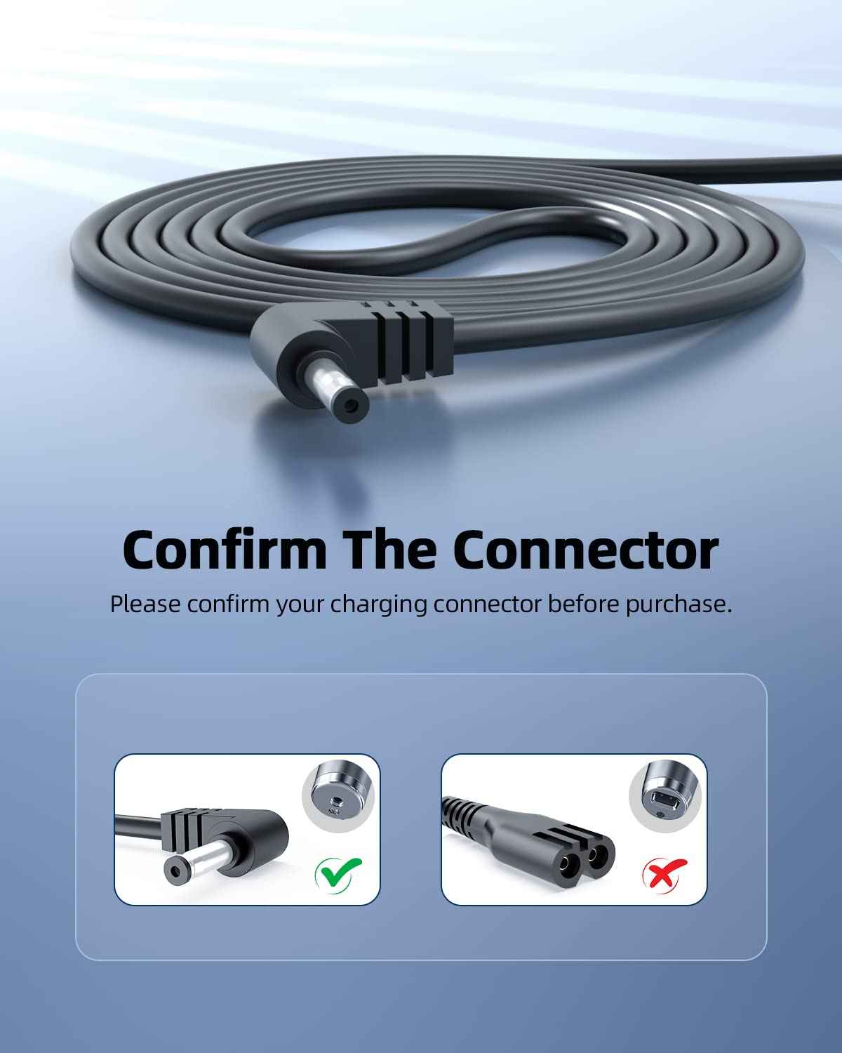 Charger Replacement for Wahl Trimmer 9888L, 5622, WNT-9, WNT-8, 9854L, 9918D, 5623, 79608, 4.2V Charger Cord for ZD5F042060US, S003HU0420060 Shaver Razor Beard Clipper