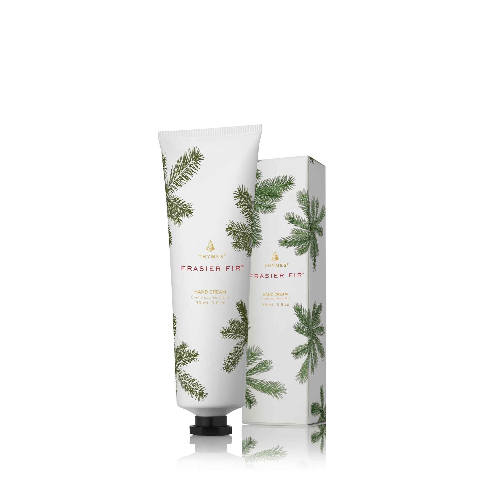 Thymes Frasier Fir Hand Cream - Hand Moisturizer for Dry Skin (3 fl oz)