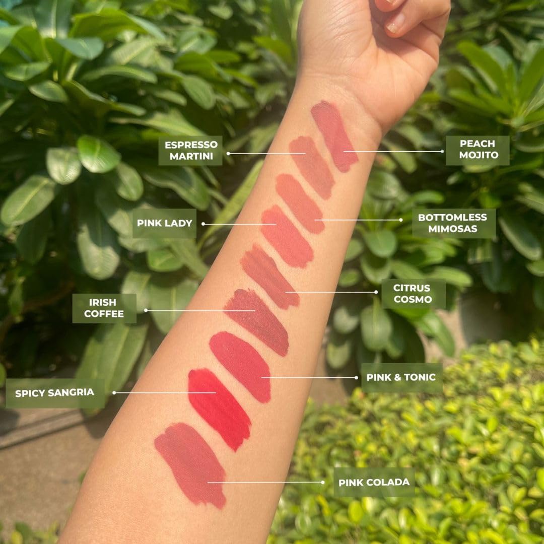 Love Earth Liquid Mousse Lipstick - Matte Finish | Lightweight, Non-Sticky, Non-Drying,Transferproof, Waterproof | Lasts Up To 12 Hours With Vitamin E And Jojoba Oil - (6 ml (Pack Of 1) Irish Coffee)