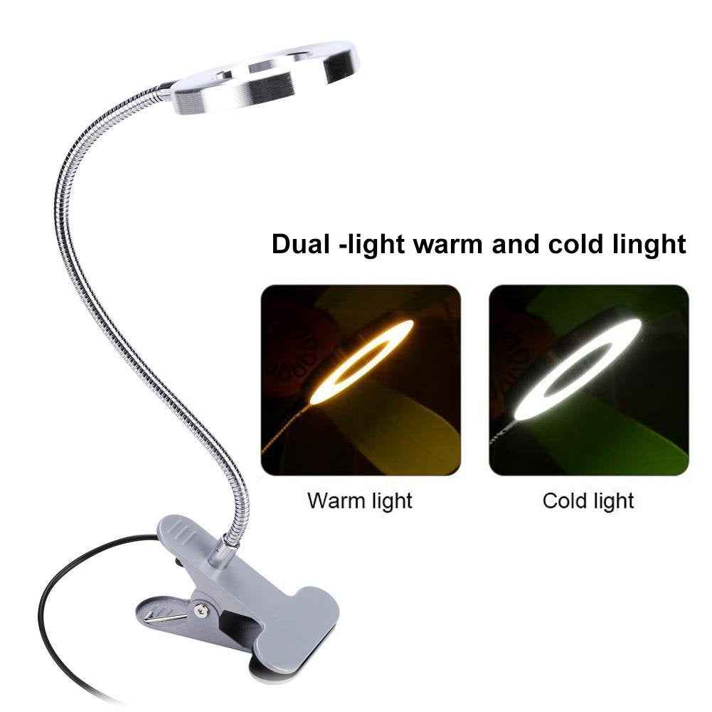 Makeup LED Lights, USB Cosmetic Lamp Eyebrow Lips Beauty Salon Desktop Led Lights with Clip