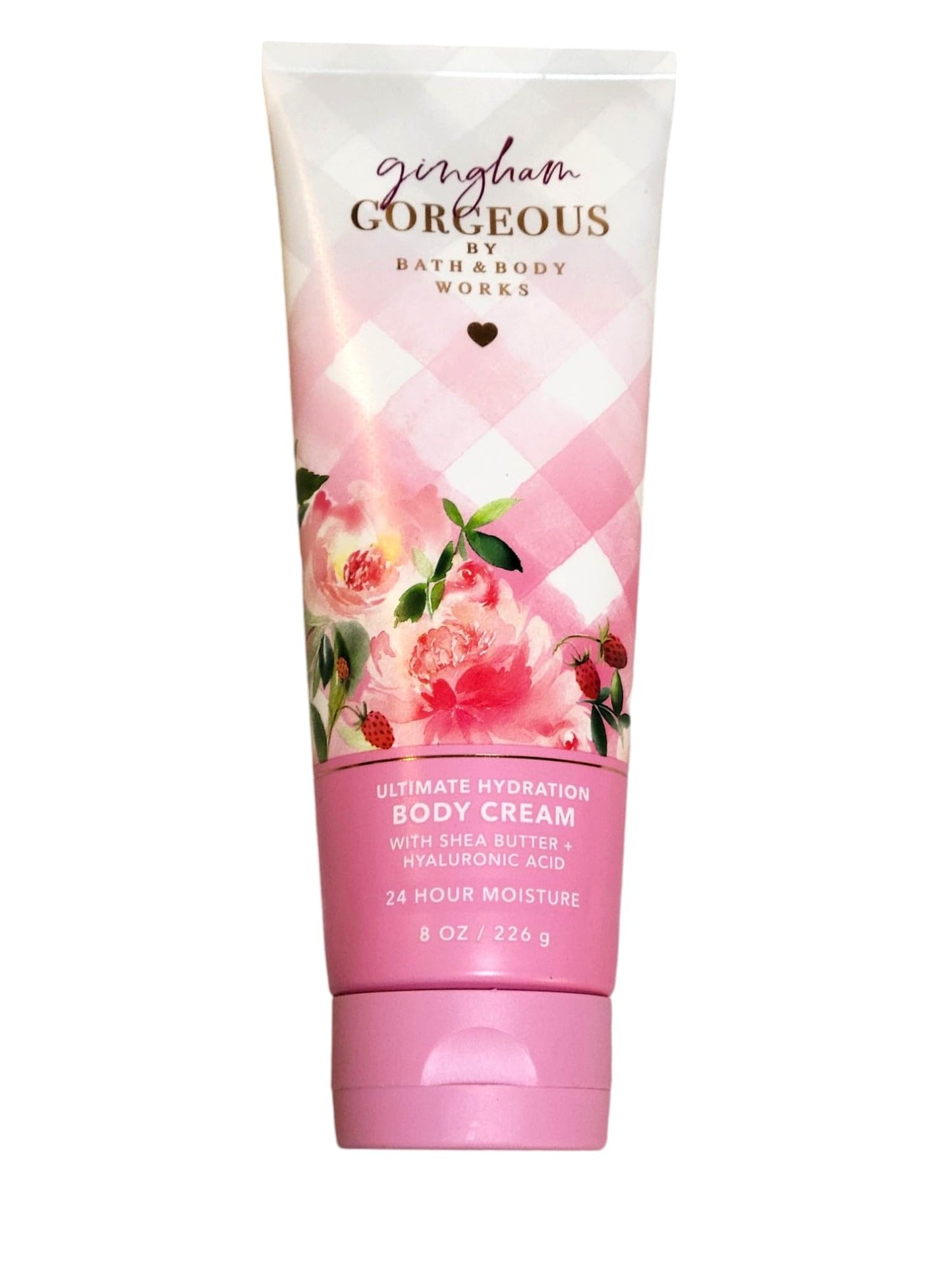 Bath & Body Works Gingham Gorgeoous Ultimate Hydration Body Cream Gift Set For Women, 8 Fl Oz (Gingham Gorgeoous)