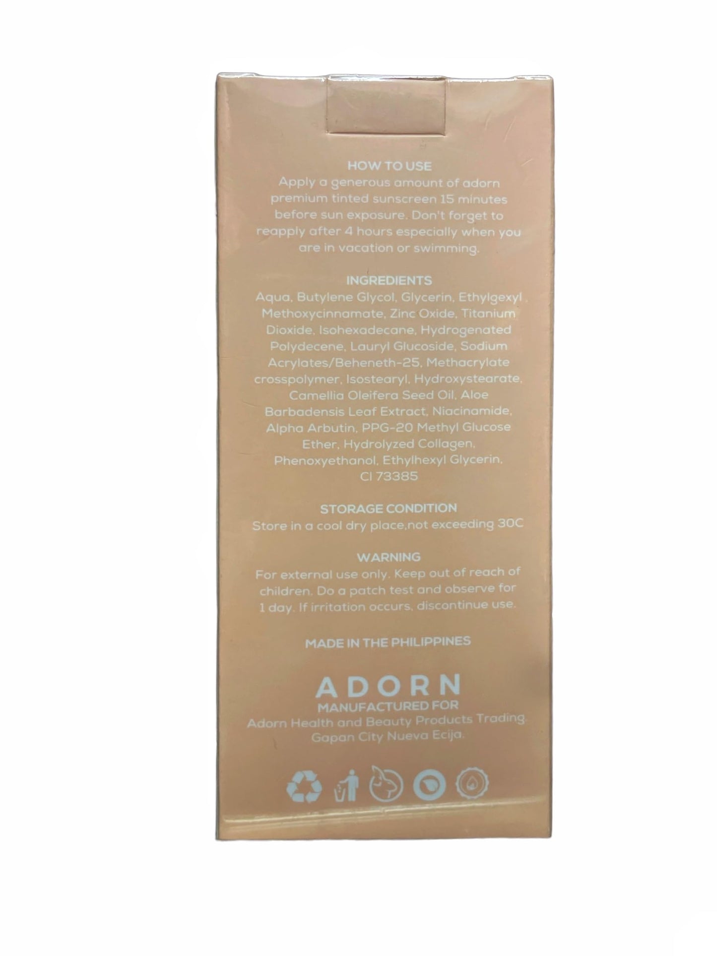 Generic Adorn Premium Sunscreen and Tinted Sunscreen, 50ml Each, 0.88 Ounce (Pack of 2)