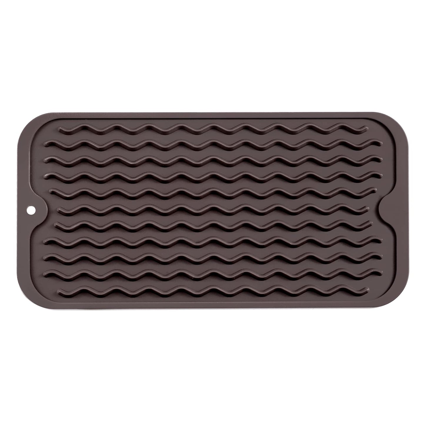 MicoYang Silicone Dish Drying Mat for Multiple Usage,Easy clean,Eco-friendly,Heat-resistant Silicone Mat for Kitchen Counter,Sink,Bar,Bottle,or Cup Coffee S 12 inches x 6 inches