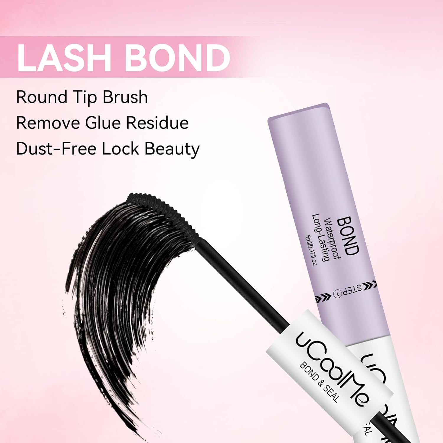 Lash Glue Remover 5ML uCoolMe for Lash Clusters Lash Bond Remover - Gentle Formula Eyelash Glue Remover for Sensitive Eyes