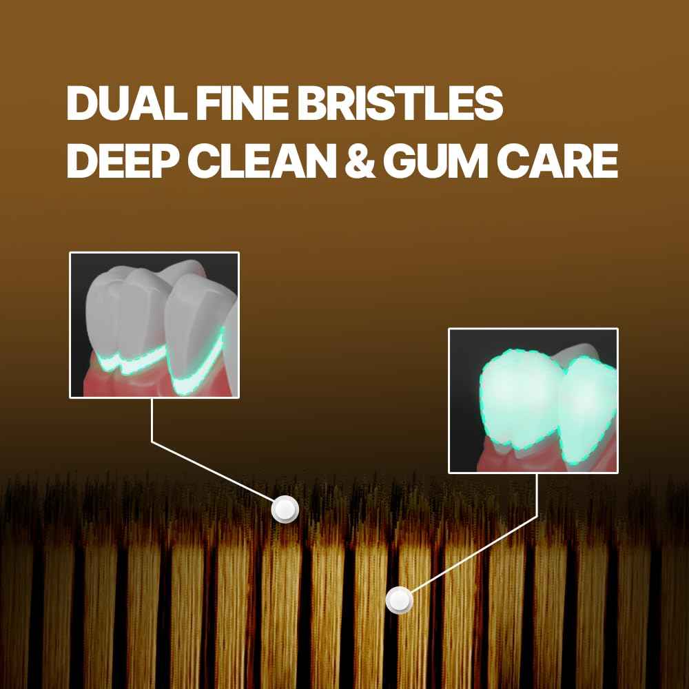 WANGTA Gold – Extra Soft Extra Large Toothbrush – 1.6 inch (4 cm) Wide Head | 4,000 Ultra-Fine Bristles for Sensitive Gums | Premium Korean Toothbrush (10 Pack)