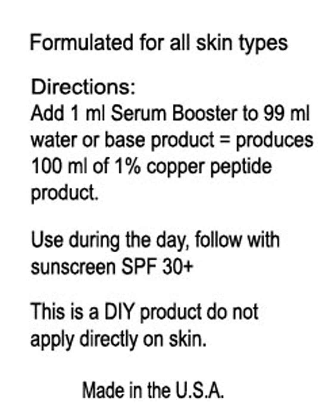 DNA Code®-No Needle Alternative-Argireline Copper Peptide Wrinkle Reduce Serum Booster w/Snap-8, Matrixyl 3000