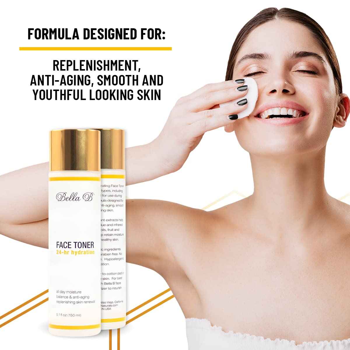 BELLA B Face Toner 5.1 oz Bottle - Pregnancy Skin Care - Pregnancy Toner - Pregnancy Safe Toner - Healthy Beauty - Natural Toner for Face - Fragrance Free Toner - Face Toner Moisturizer