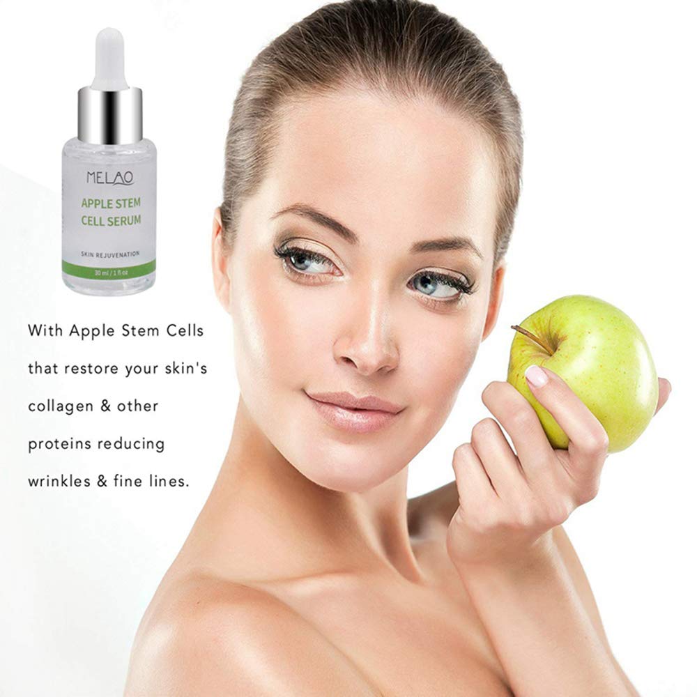 AKARY Face Skin Care Serum Apple Stem Cell Liquid for Firm Skin, Removing Acne, Cleaning Pores, Restore Skin Elasticity, Even Skin Tone, Eye Area, Fine Lines – Natural and Moisturizing