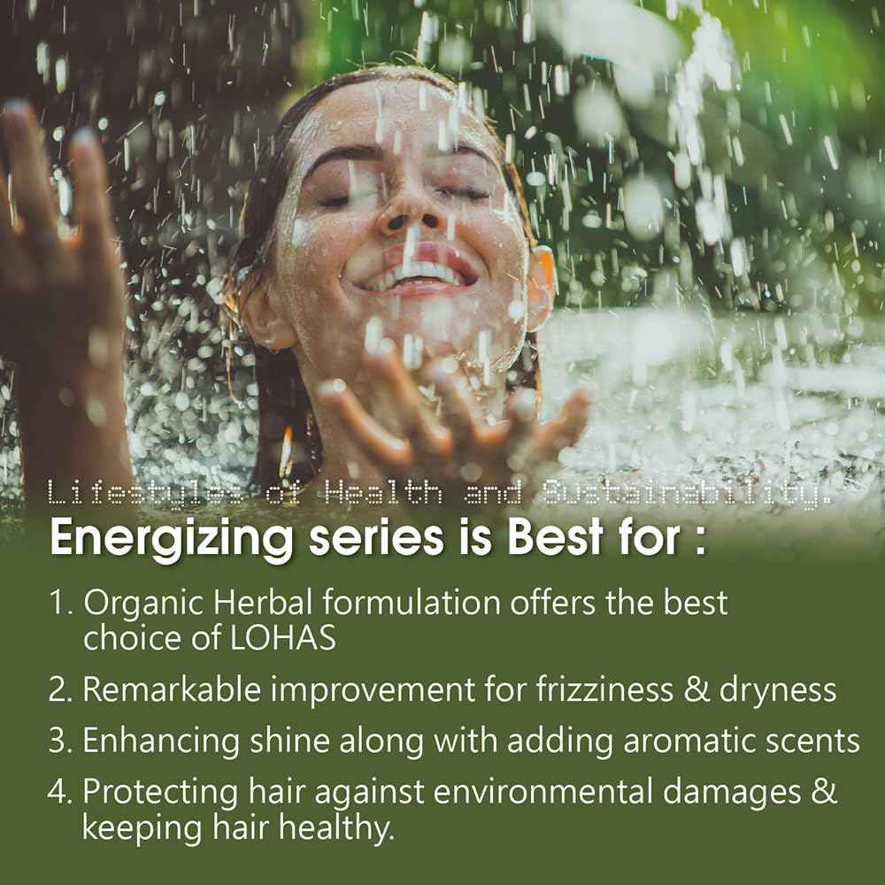 Chihtsai Energizing Shampoo (15.6oz/460ml) - Moisturize hair and Eliminate frizz and static