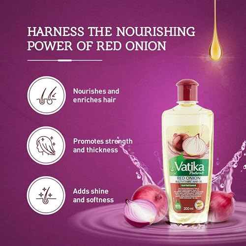Vatika Naturals Multivitamin Hair Oil - Nourishing Formula for Healthy, Lustrous Hair - Strengthens Revitalizes & Promotes Stronger Hair - 100% Natural Oil Extract - Enriched with Red Onion - (300 ML)