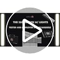 360 3-Way Mirror for Self Hair Cutting - Adjustable Trifold Barber Mirror with LED