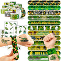 72PC Military Party Favors Kit with Tattoos & Slap Bracelets
