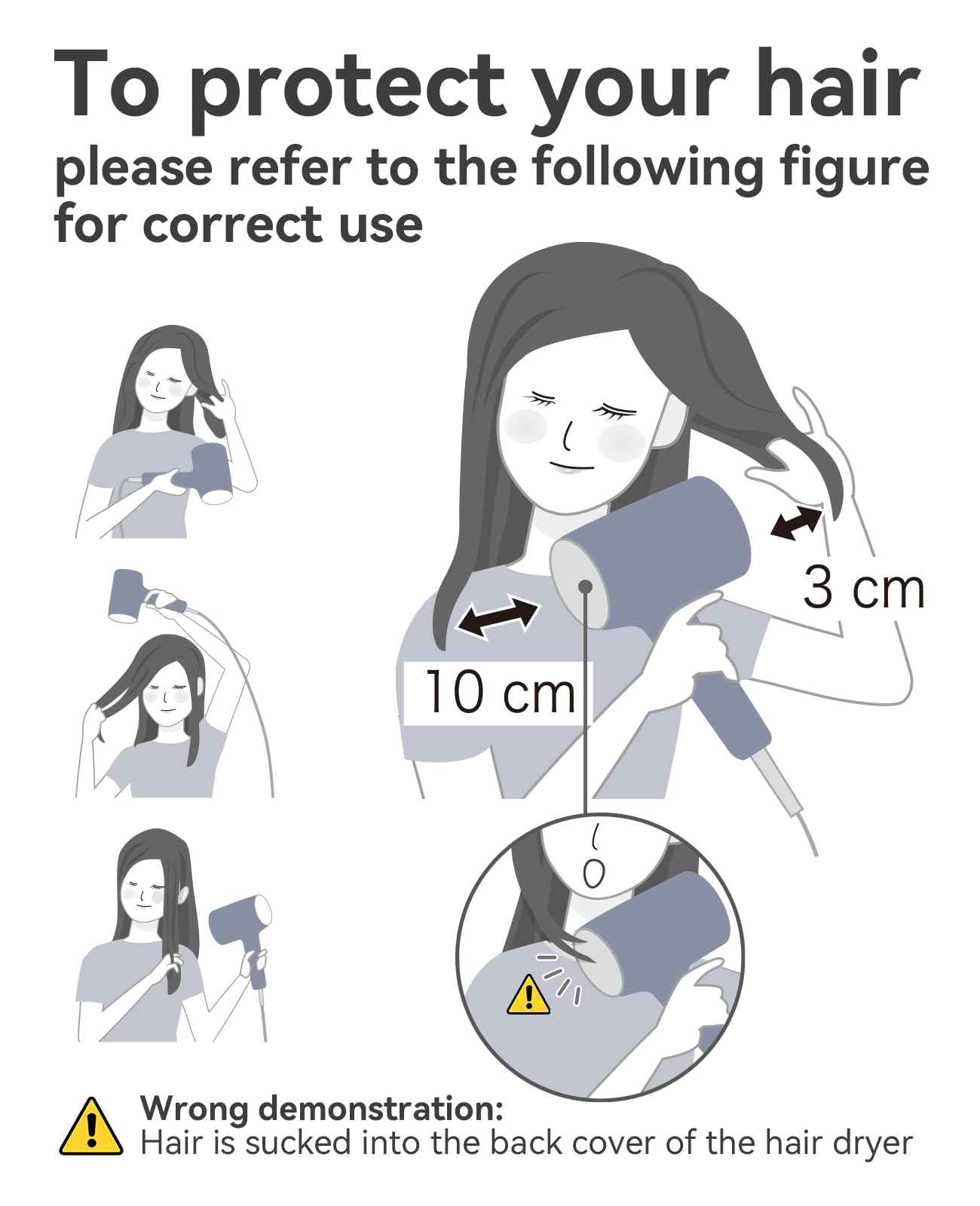 Hair Dryer, CONFU Blow Dryer with Diffuser, 21000PRM Professional Hairdryer, Portable Lightweight Fast Drying Negative Ionic Blow Dryer, Hair Diffuser for Curly Hair for Home Travel