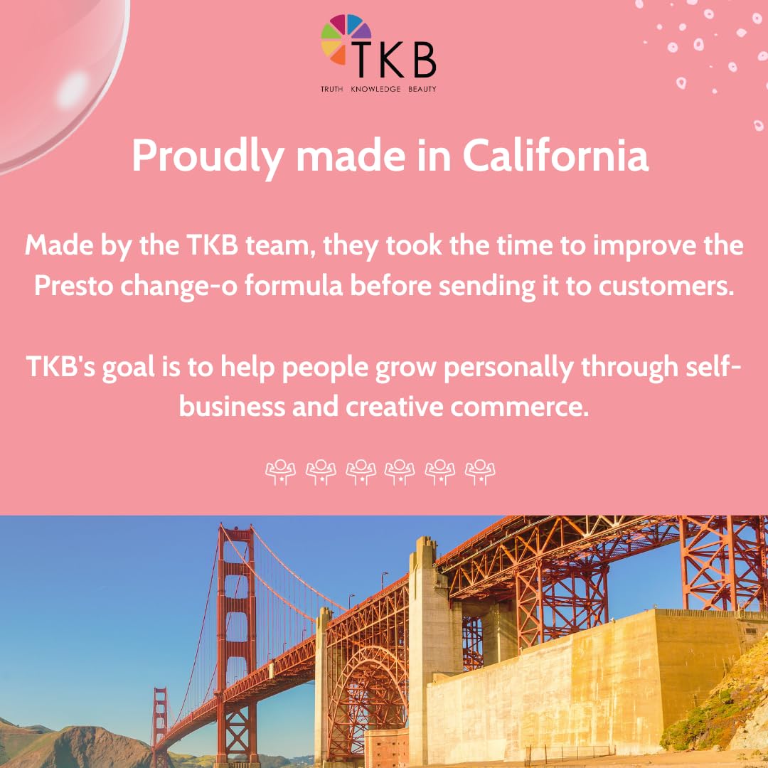 TKB Lip Liquid - Presto Change-o Magic Color| Color Additive, Unique Lip Color, Lip Transformation| Vegan, Gluten & Cruelty Free| Made in USA (64floz (1.9L))