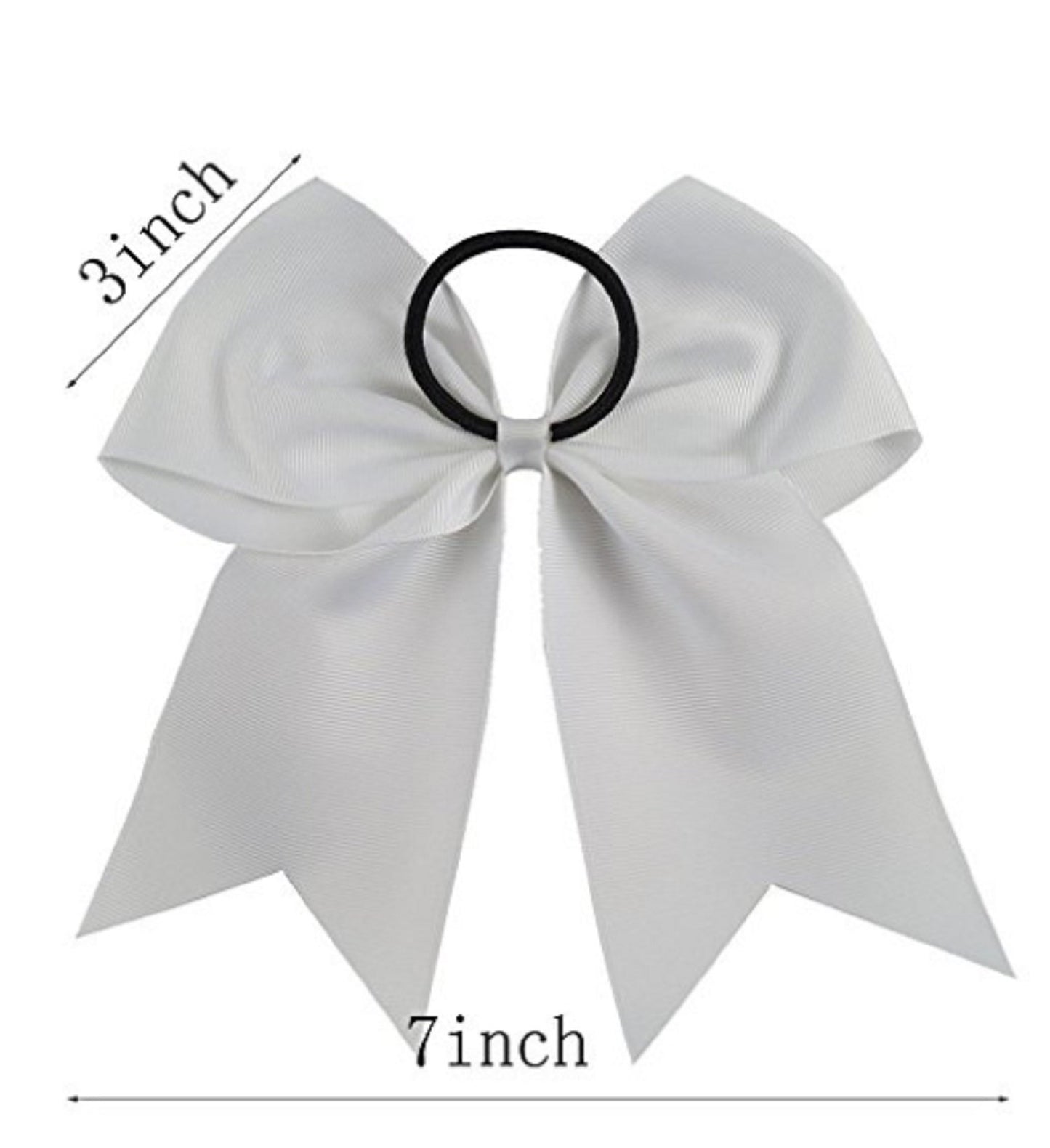 Cheer Bows Purple Cheerleading Softball - Gifts for Girls and Women Team Bow with Ponytail Holder Complete your Cheerleader Outfit Uniform Strong Hair Ties Bands Elastics by Kenz Laurenz (5)