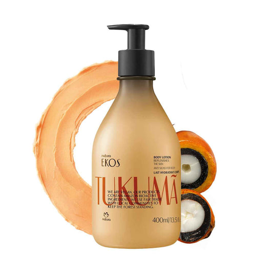 Natura – Tukumã Hyaluronic Acid Boosting Body Lotion – Moisturizer for Dry Skin, Improves Texture & Elasticity, Deep Hydration, Vegan Skincare, Brazilian Body Care – 13.5 fl oz (400ml)