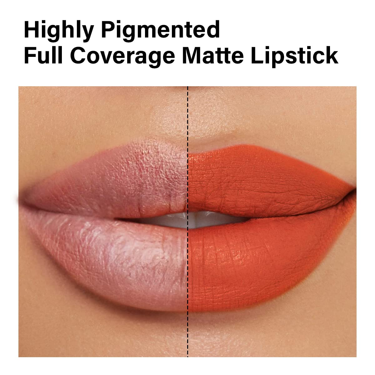 CARSLAN Matte Lipstick Hydrating Lip Color Makeup, Highly Pigmented Lipstick with Moisturizing Formula, Lightweight, Smooth, M23