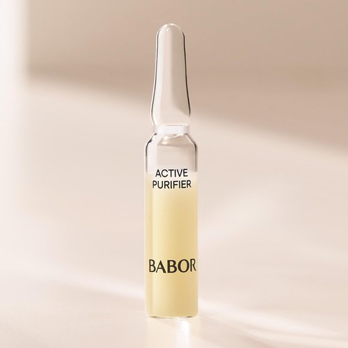 BABOR Active Purifier Ampoule Concentrates for Face with Tea Tree Oil, Refine, Purify, Revitalize Dull and Dry Skin, Clean & Vegan, Results in 7 Days
