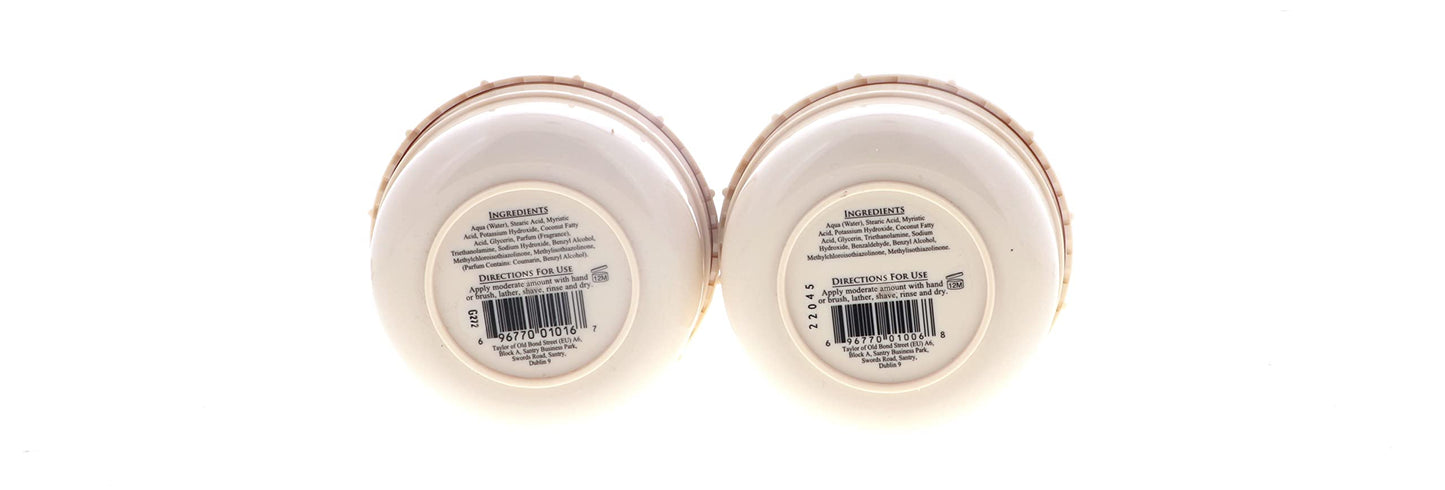 Taylor of Old Bond Street Shave Cream - 2 Pack 5.3 0z Each Choose Your Scents! (Almond and Coconut)